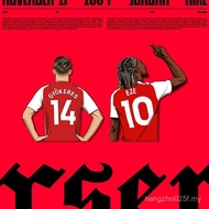 2526 Arsenal Jersey Reflective Sticker Eze York Resche Kailaish Electric Vehicle Luggage Sticker C03