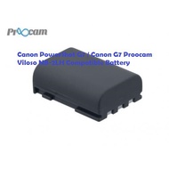 Canon PowerShot G7 / Canon G7 Proocam Viloso NB-2LH Compatible Battery