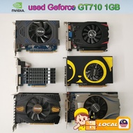 Used Nvidia Geforce GT710 1GB Graphic Card PCI-E Mix Random Brand Gaming Office Home Graphic Design 