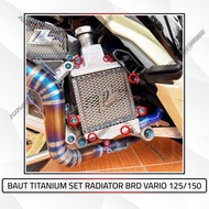 BRD variation radiator set Titanium bolts