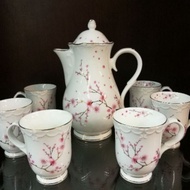 🌄Set jug dan mug vantage cherry blossom 🌄