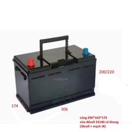 ABS plastic box to protect battery to replace medium 36cell 33140 battery with frame + Jk circuit