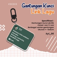 GANTUNGAN Song lick keychain - 6cm acrylic keychain - kyl song design keychain_