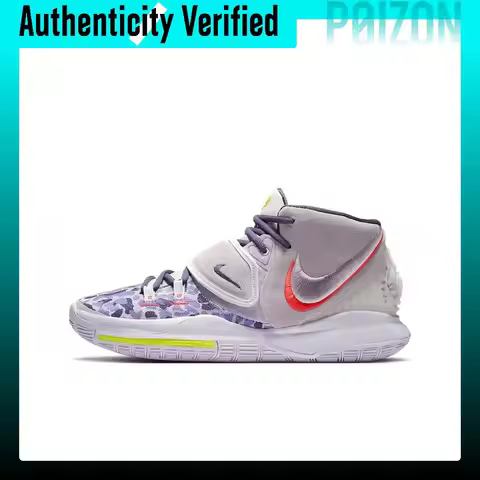 Nike Kyrie 6 Mid top Performance Basketball Shoes Unisex Purple Camouflage CD5031-500