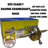 EX5 CLASS 1 RACING CRANKSHAFT JET ROD 6.25MM GOLD ESPADA RACING