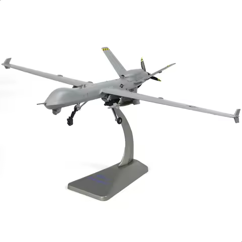 NUOTIE 1/72 MQ-9 Reaper Drone Pre-Built Diecast Alloy Metal Aircraft Model with Stand for Military C