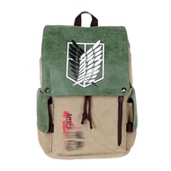 Canvas Backpack Outdoor Canvas Backpack Wear-Resistant Canvas Backpack Simple School Bag 47cm Comput