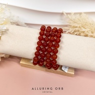 Red Agate Crystal Beads Bracelet | Crystal Bracelet | Crystal Jewelry