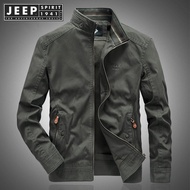 JEEP SPIRIT 1941 ESTD Autumn Winter Jacket Men Coats Military Jacket Male Loose Pure Cotton Windbrea