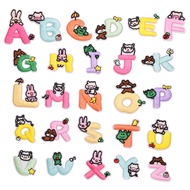 Cartoon Alphabet Letters Patch Embroidered English Letters Iron on Patch for Clothing Badge Paste Ba