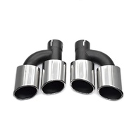 belook ปลายท่อไอเสียแต่งรถยนต์สำหรับ Audi A3 A4 อัพเดท S3 S4 ทำจากสแตนเลส 304 พร้อมหัวฉีดท้าย Y5R7Kต