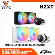 NZXT Kraken RGB 240mm 280mm AIO RGB CPU Liquid Cooler LCD Display 2 x F120/F140 RGB Core Fans Radiat