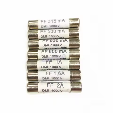 2Pcs 6.3x32mm Ceramics Fuse DMI 1000V FF315mA FF400mA FF500mA FF630mA FF800mA FF1A FF1.6A FF2A FF 10