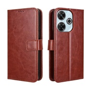 For Xiaomi Redmi 13x Redmi13x 2404ARN45A Case Flip Cover PU Leather Wallet Card Slot Protection Phon