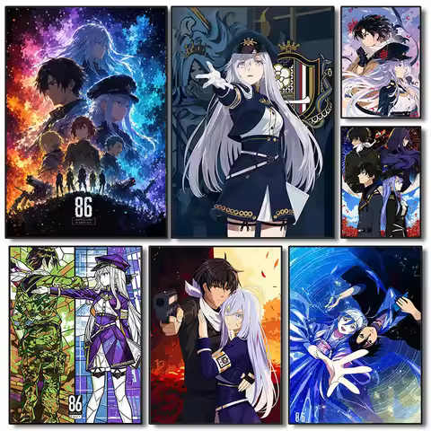Anime 86-Eightysix Poster Japanese Anime Prints Canvas Painting 86-Eightysix Wall Art Pictures Home