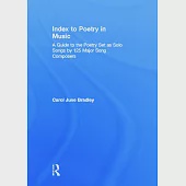 Index to Poetry in Music: A Guide to the Poetry As Solo Songs by 125 Major Song Composers