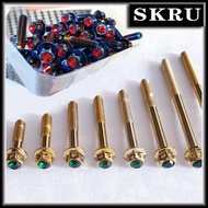 Titanium skru titanium y15 skru enjin ex5 skru enjin 125zr skru enjin lc135 skru enjin King Drag engine Screw Set