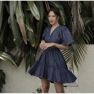 FLOMORS x DEWWI Revila Denim Dress Size S