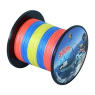 Hollow Core Braided Line X16 Strand Braid Knotless Saltwater 540YDS Wear Resistance PE Dyneema 16 St