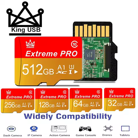 Portable Memory Card 256GB Micro TF SD Card 128GB SD Cards 64GB TF Cards UHS-II A1 Class 10 for Phon