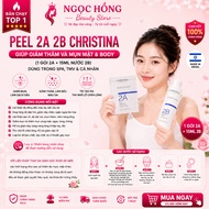 Peel 2A 2B Christina helps reduce dark spots and acne on face and body, back and buttocks (1 pack of