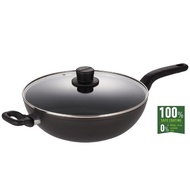 TEFAL Intense Cook Hard Anodized Induction 32cm Wok Pan with Lid