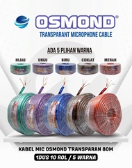 Kabel Mic Stereo OSMOND Transparan 1 Roll 80 M / Kabel Mic Stereo Osmond 1 Roll ORIGINAL