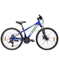 XDS Mountain Bike Model Hacker 380 24 Inch 21speed with Aluminum Frame Color Blue White