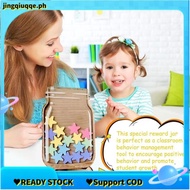 Kids Reward Jar with Star Classroom Reward Jar with 25pcs Tokens for Kids Birthday