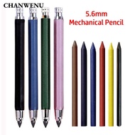 CHANWENU Automatic Pencil, Metal 2B/4B/6B/8B Pencil Refill Mechanical Pencil, Creative Drawing Writi