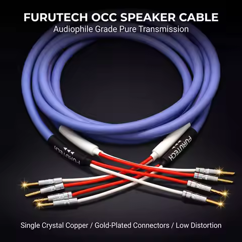 FURUTECH FS-α36 Alpha OCC HiFi Speaker Cable Original Banana Plug Power Amplifier Speaker Cable Audi