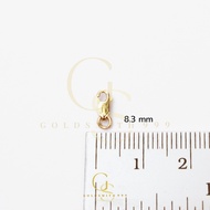 ตะขอก้ามกุ้ง ตะขอทอง 9K นำเข้าจากอิตาลี ตะขอทองแท้ 9K Italy