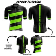 Custom ROADBIKE Jersey ~ Custom ROADBIKE Bicycle T-shirt ~ Racing Bike ~ ROADBIKE GREEN