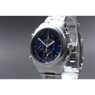 Near MINT Seiko SUS 7T32-9000 Blue Chronograph 38mm Quartz Men's Watch JAPAN (2)