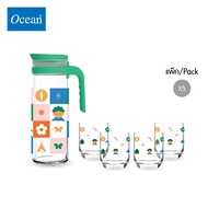 OCEAN เซตของขวัญ เหยือกและแก้วน้ำ HAPPY FAMILY SET (Pack of 5)