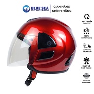 Blue Sea A102K 3/4 Helmet - Primary ABS Plastic - Paint Color, High Quality Windshield - Genuine