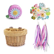 Kids Bike Basket Bicycle D-Shaped Baskets Child Scooter Front Storage Basket for Cycling Accessories