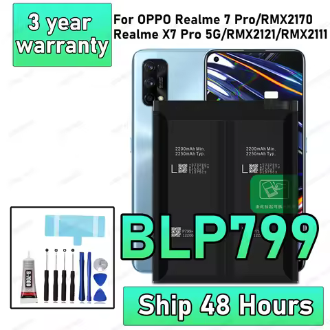 New High Quality BLP799 Battery For OPPO Realme 7 Pro/RMX2170/Realme X7 Pro 5G/RMX2121 Replacement B