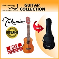 Clearance Takamine EGU-S1  Soprano 21" Ukulele Mahogany Top Mahogany Back & Side with UK-2BN Preamp 