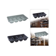 [lzdxwcke3pu] 4 Compartment Cutlery Holder Cutlery Organizer Tray for Home Room Kitchen
