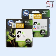 HP 67XL 67XXL Black Colour Original High Yield Ink for Deskjet 2330 2722 2723 4120 6020 2722e 2723e 