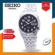 [CreationWatches] Seiko 5 Automatic 21 Jewel Men's Silver Stainless Steel Bracelet Watch SNK381K1