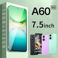 【COD】2026 A60 5g 7.5 Inch Android Mobile Phone 16GB+512GB Mobile Phone Dual Sim Dual Gaming Phone Ch