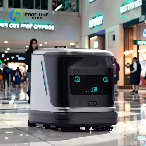 Customized Autonomous Commercial Floor Scrubber Robot Electric Self Clean Sweep For Sanitary Hospita
