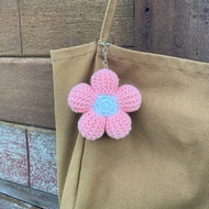 (1Pcs) Cute Flower Crochet Keychain Handmade