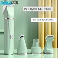 4-in-1 Multi-ftional pers Professional Dog Hair Trimmer Cat Nail Grinder Electric Shaver Pet Groomin
