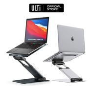 ULTi Laptop Stand, Ergonomic Aluminum Standing Laptop Mount Computer Stand for Desk, Sturdy Laptop Riser Notebook Stand