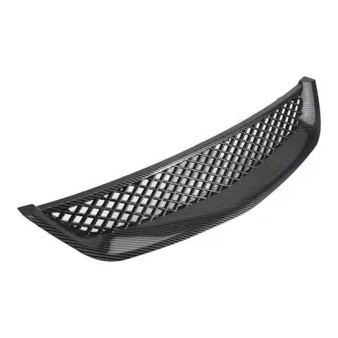 HIGH-For Honda Civic EM2 ES1 JDM Carbon Fiber Front Bumper Hood Mesh Grille