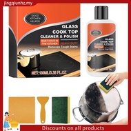 Kitchen Stove Cleaner Non-Scratch Cleaning Kit Glass Cooktop Cleaner Non-Abrasive Powerful Kitchen D