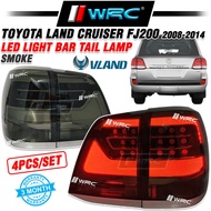 Vland Toyota Land Cruiser FJ200 2008 - 2014 Led Light Bar Tail Lamp ( Smoke )